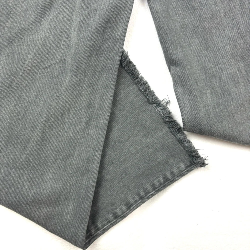 NWT Zenana Azriel High Rise Straight Leg Flat Front Raw Hem Ankle Jeans Size L - Picture 11 of 16